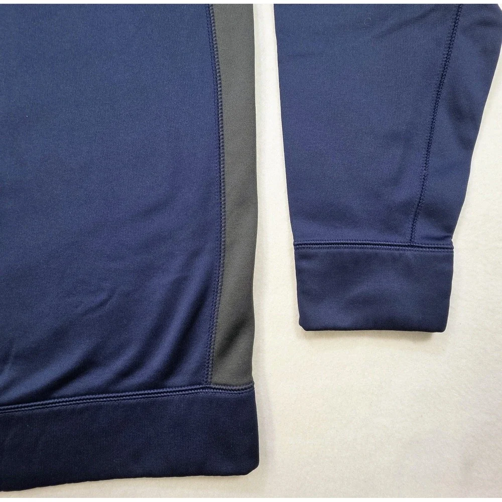 Nike Therma-FIT‎ Pullover Shirt Mens XL Long Sleeve Crew Blue Gray Fleece Lined